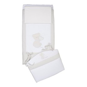 Foppapedretti Dolcecuore Completo Piumone con Paracolpi, Bianco