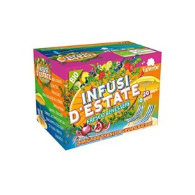 VALVERBE Tisana Infusi d'Estate Multigusto Biologico 24 Filtri - Pacco da 6 - 220 g