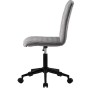 ModernLuxe Sedia da scrivania ergonomica in velluto per casa, ufficio, ufficio, camera da letto (grigio)