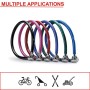 MASTER LOCK Lucchetto Bici [Combinazione] [55 cm Cavo] [Esterno] [Colore Casuale] 8631 - Ideale per Proteggere Bicicletta, Skate