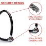 MASTER LOCK Lucchetto Bici [Combinazione] [55 cm Cavo] [Esterno] [Colore Casuale] 8631 - Ideale per Proteggere Bicicletta, Skate