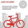 MASTER LOCK Lucchetto Bici [Combinazione] [55 cm Cavo] [Esterno] [Colore Casuale] 8631 - Ideale per Proteggere Bicicletta, Skate