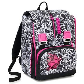 Zaino Triplicabile Seven Black&White, 31 Lt, Rosa, Estensibile, Scuola