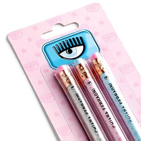 Matite Chiara Ferragni x Pigna, set 3 matite assortite