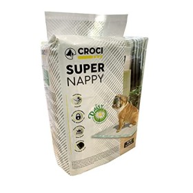 CROCI DAISY SUPER NAPPY, Tappetino Ultra Assorbente, Tappetino Antiodore e Profumato, Set di 30, Misura 84x57
