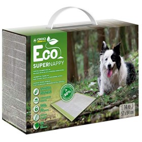 Croci Super Nappy Eco Tappetino Assorbente per Cani 84X57 Cm / 14 Tappetini - 1000 g