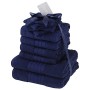 Brentfords - Set di 10 asciugamani da bagno, 100% cotone premium 500 g/m², Giallo ocra