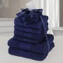 Brentfords - Set di 10 asciugamani da bagno, 100% cotone premium 500 g/m², Giallo ocra