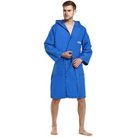 Cressi Microfibre Sport Bathrobe - Accappatoio Sportivo in Microfibra, Adulto Unisex, Blu, S