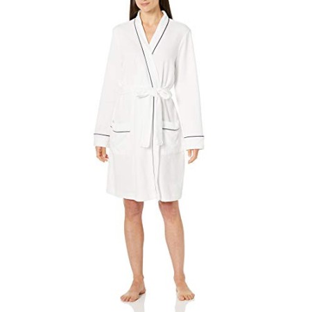 Amazon Essentials Accappatoio Leggero a Nido d'Ape Bathrobes, Bianco-dnu, XX-Large