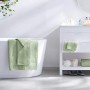 Amazon Basics, Everyday - 2 teli bagno, 2 asciugamani per il viso e 2 asciugamani piccoli, Verde mare