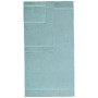 Pinzon - Asciugamani in tessuto misto cotone biologico, set da 6 pezzi, Azzurro (Spa Blue)