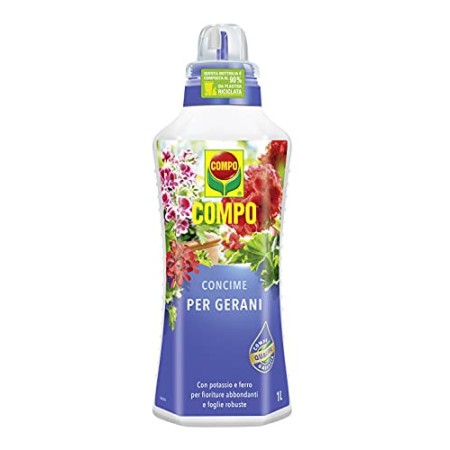 COMPO Concime per Gerani Liquido, flacone da 1 lt