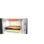 Whirlpool MWF 426 SL Forno a Microonde Extra Space, 25 Litri, Argento, con griglia alta, piatto Crisp + maniglia