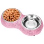 Ohok Cane Ciotole, Scintillanti Strass di Cristallo del Cane Ciotole di Cristallo del Cane Ciotole dell'animale Domestico dell'A