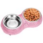 Ohok Cane Ciotole, Scintillanti Strass di Cristallo del Cane Ciotole di Cristallo del Cane Ciotole dell'animale Domestico dell'A