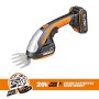 WORX WG801E.4 - Cesoie a batteria per erba e arbusti, 20 cm, 12 cm, 10 cm, 1 ora Caricatore rapido, 18 V