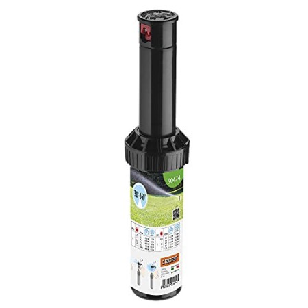 Claber 90474 Irrigatore a Turbina di Media Gittata, Nero, 70x55x150 cm