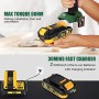 Trapano Avvitatore Batteria, TECCPO Brushless 60Nm Trapano a Percussione 18V, 2 Batteries 2.0Ah, 30min Caricatore Rapido, 21+3 C