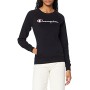 Champion Felpa Classic Logo, Nero, S Donna