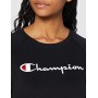 Champion Felpa Classic Logo, Nero, S Donna