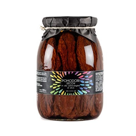 Pomodori secchi sottolio Italiani Cuvea1 kg - Ricetta tradizionale - Senza conservanti né coloranti - Solo 3 ingredienti