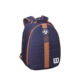 Wilson Roland Garros Youth Backpack, WR8007101001 Borsone da Tennis per Ragazzi, per 1 Racchetta, Blu/Marrone