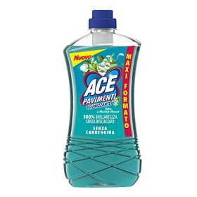 ACE Pavimenti Igienizzante Talco e Muschio Bianco, Senza Candeggina, Maxi Formato - 1300 ml