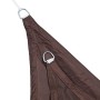 Relaxdays, Marrone Tenda a Vela Triangolare, Idrorepellente, Anti UV, Corde di Supporto, Terrazza e Giardino, 6x6x6 m, 6 x 6 x 6