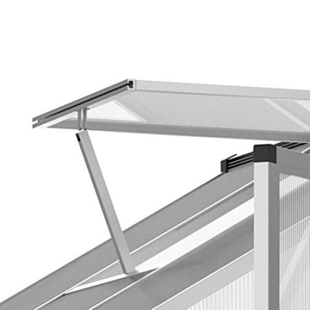 Outsunny Serra per Piante Orto Tetto Regolabile Telaio in Alluminio 242 x 190 x h 195 cm