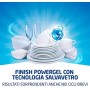 Finish Powergel, Gel Detersivo per Lavastoviglie Liquido, Multiazione, Limone Sgrassante, 250 Lavaggi, 5 Confezioni da 50 Lavagg