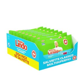 Mastro Lindo Salviette Igienizzanti Multisuperficie, 192 Pezzi (8 x 24 Salviettine), Classico, Per Tutte le Superfici, Senza R