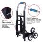 ZEHNHASE Capacità 150kg Carrello Pieghevole Per Scale Con 6 Ruote Carrello Trasformabilble Per Scale In Acciaio Carrello, Trasp