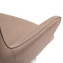 homcom Poltrona Girevole 360° da Ufficio o Studio, Design Vintage con Braccioli e Imbottitura, Scamosciata, 71 x 74 x 106cm