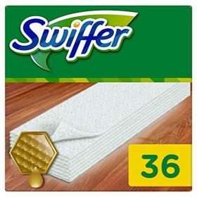 Swiffer Panni di Ricambio per Scopa Ottimi per Parquet, 36 Pezzi, per Catturare e Intrappolare 3 Volte Più Polvere, Sporco e Pe