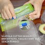 KitchenBoss Sacchetti Sottovuoto per Alimenti,3 rotoli 15x500cm,15 M,(Non più forbici) Rotoli Sacchetti goffrati,per Conservazi