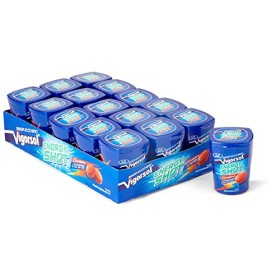Vigorsol Energy Shot, Chewing Gum con Caffeina e Vitamine, Senza Zucchero e Senza Glutine, Gusto Menta, Confezione da 15 Mini Ba
