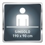 Imetec 16175 Scaldasonno Sensitive Singolo, si Adatta ai Cambi di Temperatura, Morbido Peluche, Coprimaterasso Maxi 190 x 90, El