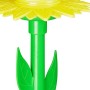 Relaxdays, Rosso/Giallo Set di 2 Irrigatori da Giardino a Forma di Fiore, con Paletto per Il Fissaggio, HxD: 34x10 cm, Confezion