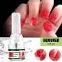 Magic Soak Off Gel,Gel Polish Remover, Facilmente e Rapidamente,Remover Semipermanente Unghie,Non Danneggia le Unghie,15 ml(2 Pe