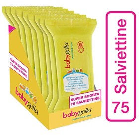 Babygella Babygella Salviettine Mani, Detergenti Ed Igienizzanti Per Le Mani Del Bambino, Con Estratti Naturali Di Timo, Salvia 