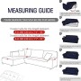TAOCOCO Copridivano Poltrona Impermeabile Divano Protector Mobili Coperture su Due Lati per Cani/Gatti Letto con Divano Slipcove