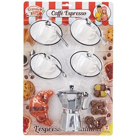 Teorema- Grande Chef-Set caffè con Caffettiera e Tazzine, Multicolore, 63018