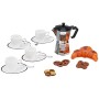 Teorema- Grande Chef-Set caffè con Caffettiera e Tazzine, Multicolore, 63018