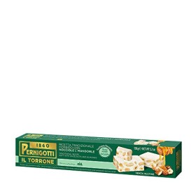 Pernigotti, Torrone Morbido Nocciola e Mandorla, Senza Glucosio e Fruttosio, con Miele, Nocciole e Mandorle, 16 Pezzi x 150 gr (