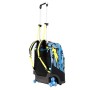 TROLLEY TRE RUOTE - FACCE DA SJ - Rosso - 34 Lt - Scuola e viaggio - 3 wheels