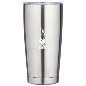 Bialetti To Go Mug Termica Take-Away, Tazza da Viaggio (con Doppia Parete), Mantiene Il Caldo per 12 h e Il Freddo per 24 h, cap