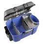 Plastica Panaro Valigetta Pesca Rod 169, con Porta canne e Tasca Laterale per pastura, Blu, Dimensioni Esterne 525 x 340 x H300 