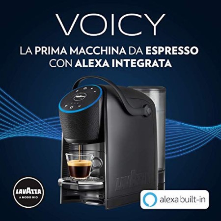 Lavazza A Modo Mio Voicy, Macchina Caffè Espresso con Alexa Integrata e  Controllo Smart Home, per
