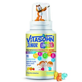 Vitasohn Junior 90 Cpr - Integratore alimentare multivitaminico minerale per bambini - NO Glutine